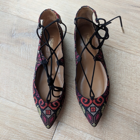 Aquazzura Shoes - Aquazurra Christy Flats Size 37.5